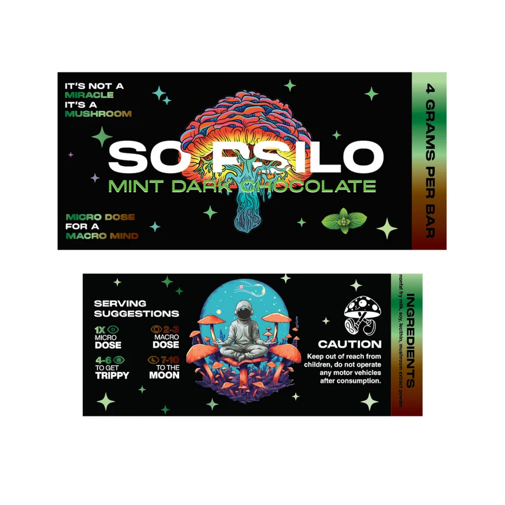 So Psilo Chocolate Bars - Mint Dark Chocolate 4g