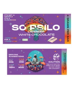 So Psilo Chocolate Bars - Vegan Lavender White Chocolate 4g